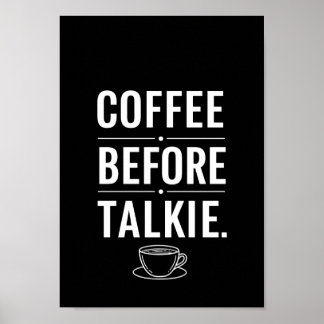 Posters Zwart en Wit Grappige Quote Print