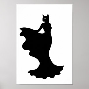 Posters Zwart en Wit Mode Dier