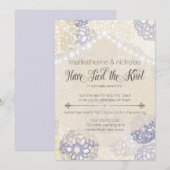 Postez les invitations des fleurs de mariage et de (Devant / Derrière)