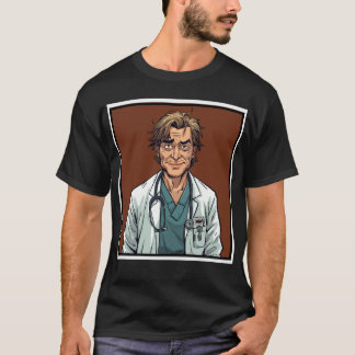 Postgraduate MD doctor program survivor cartoon T-shirt