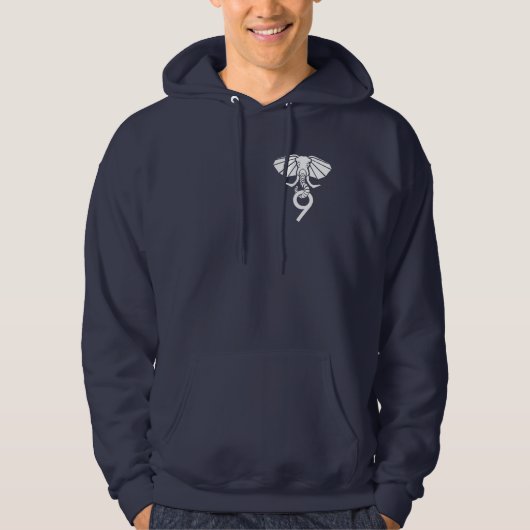 Postgres9 Navy Hoodie (Voorkant)