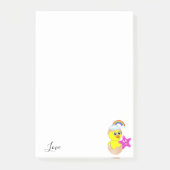 Postit Notes Yellow Chick Rainbow (Voorkant)