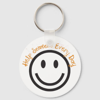 Postive Gift Sleutelhanger-Help elke dag iemand Sleutelhanger