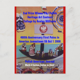 Postkaart 2e Prijs Winner PAJ Heritage..