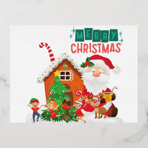 Postkaart Folie Feestdagen Briefkaart