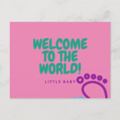 Postkaart gefeliciteerd baby (Voorkant)