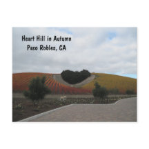 Postkaart: Heart Hill in de herfst, Paso Robles