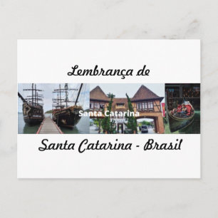 Postkaart herinnering aan Santa Catarina Brazilië
