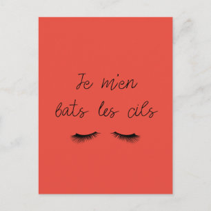 Postkaart Ik vecht met de wimpers