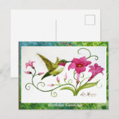 Postkaart Kolibrie Wenskaart (Voorkant / Achterkant)