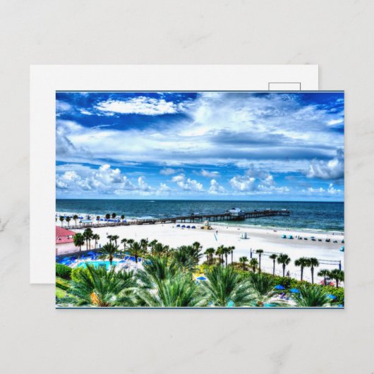 Postkaart met Afbeelding van Klerwaterstrand (Voorkant / Achterkant)