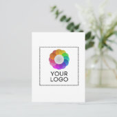 Postkaart met eigen logo, lage minimumhoeveelheid feestdagenkaart (Staand voorkant)