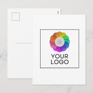 Postkaart met eigen logo, lage minimumhoeveelheid feestdagenkaart