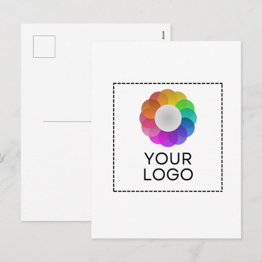 Postkaart met eigen logo, lage minimumhoeveelheid feestdagenkaart (Voorkant / Achterkant)
