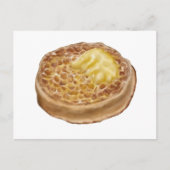 postkaart met handgetekende crumpetafbeelding (Voorkant)