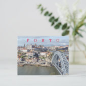 Postkaart met panoramisch zicht op Porto (Staand voorkant)