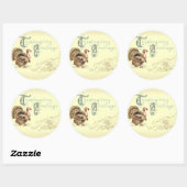  postkaart Thanksgiving Turkije stickers (Vel)