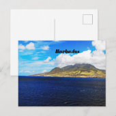 Postkaart van een berg in Barbados (Voorkant / Achterkant)