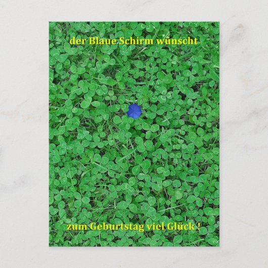 Postkaart - Veel geluk (Voorkant)