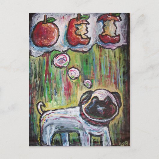 postkaart voor appelhonden (Voorkant)