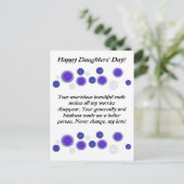 Postkaart voor cadeau dochters per dag (Staand voorkant)