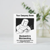 Postkaart voor smederij- en metaalbewerkingsdienst (Staand voorkant)