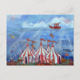 Postkaart Whimsical Onderwatercircus