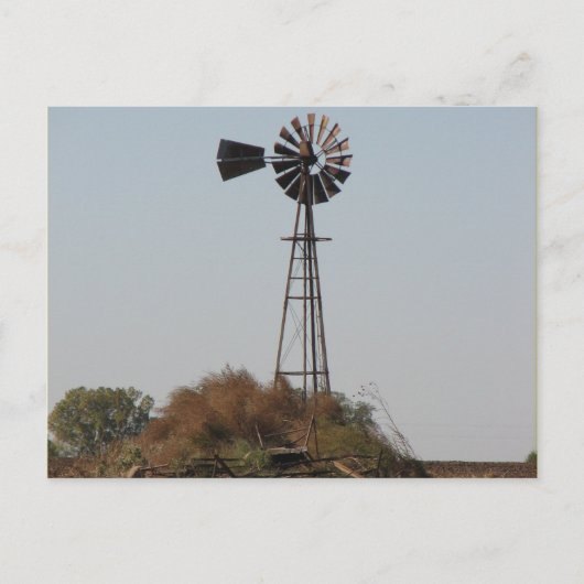Postkaart - windmolen Kansas (Voorkant)