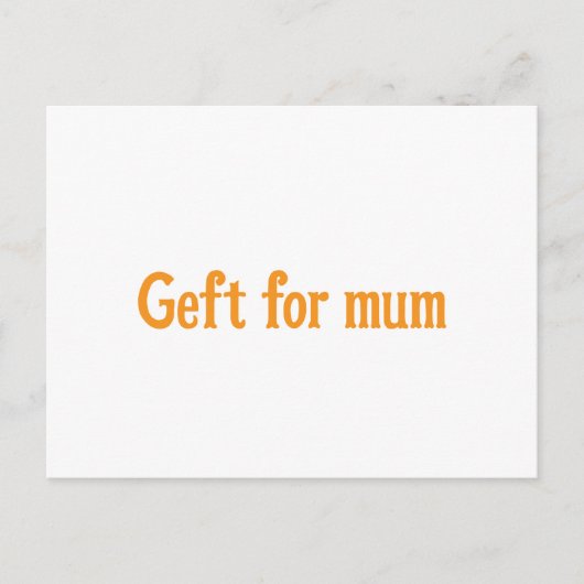 Postkaarten krijgen voor moederdag (Voorkant)