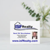 Postkaarten van agent (je eigen creditcard bewerke (Staand voorkant)