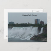 Postkaarten van Niagara-Herfsten van Canadese zijd (Voorkant / Achterkant)