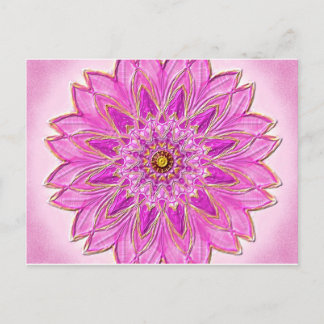 Postkarte 01 "Magenta Healing" door MandalaDesign Briefkaart