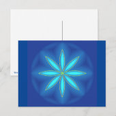 Postkarte "Blue Love" Briefkaart (Voorkant / Achterkant)