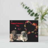 Postkarte English Mastiff Valentinstags Briefkaart (Staand voorkant)