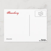 Postkarte - Erdbeere Briefkaart (Achterkant)