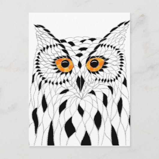 Postkarte Eule Briefkaart (Voorkant)