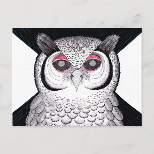 Postkarte Eule Briefkaart (Voorkant)