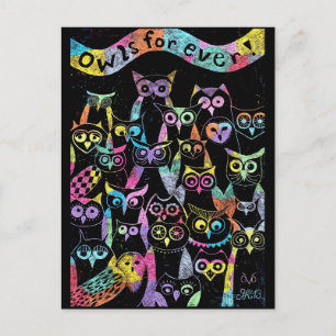 Postkarte Eule Briefkaart