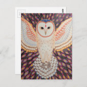 Postkarte Eule Briefkaart (Voorkant / Achterkant)