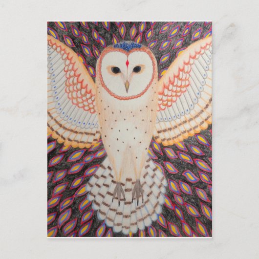 Postkarte Eule Briefkaart (Voorkant)