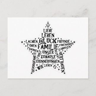 Postkarte "FAMILIENSTERN" Briefkaart