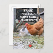 Postkarte „Frostschutz im Herzen“ Briefkaart (Voorkant / Achterkant)