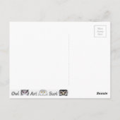 Postkarte Frühlings Eule Briefkaart (Achterkant)