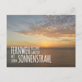 Postkarte für Träumer & Weltenbummler Briefkaart