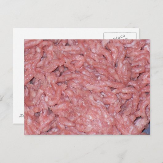 Postkarte "Hackfleisch" Briefkaart (Voorkant / Achterkant)