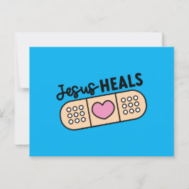 Postkarte Jesus heilt - Jesus heals Briefkaart
