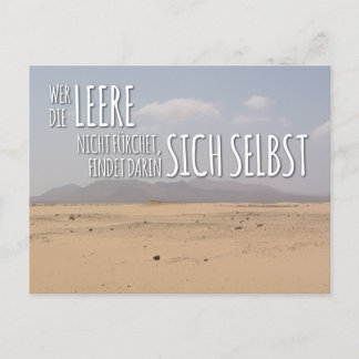 Postkarte „Leere & Selbstfindung“ Briefkaart