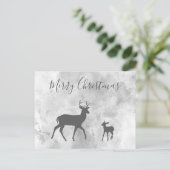 Postkarte Merry Kersthirsch Briefkaart (Staand voorkant)