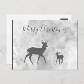 Postkarte Merry Kersthirsch Briefkaart (Voorkant / Achterkant)