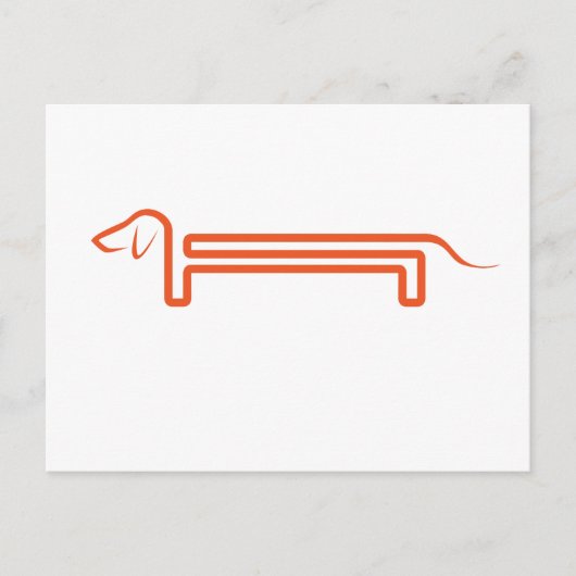 Postkarte mit Dackel Briefkaart (Voorkant)